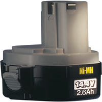Bloc-piles de style nacelle, Ni-MH, 14,4 V, 2,6 A R.M.G. Prévention