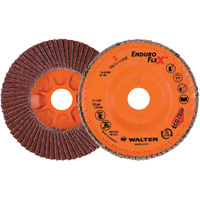 Disque &agrave; lamelles Enduro-Flex, 5" x 7/8", Type 27, Grain 40, Alumine de zirconium R.M.G. Prévention