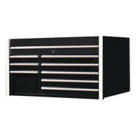 RX Series Tool Chest, 41" W, 8 Drawers, Black R.M.G. Prévention