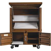 Field Office Jobsite Box, 33" W x 63" D x 80" H, Steel, Red R.M.G. Prévention