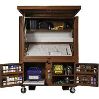 Field Office Jobsite Box, 33" W x 63" D x 80" H, Steel, Red R.M.G. Prévention