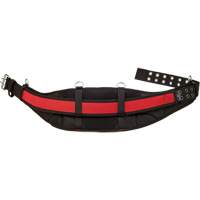 Ceinture de travail matelass&eacute;e, Nylon, Noir/Rouge R.M.G. Prévention