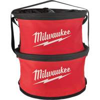 Sac range-tout style parachute, 11-4/5" lo x 11-4/5" la x 11" h, Nylon, Noir/Rouge R.M.G. Prévention