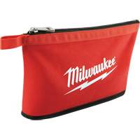 Coloured Zippered Pouches - Set of 3, Canvas, 3 Pockets, Black/Red R.M.G. Prévention