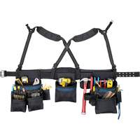 Ceinture &agrave; outils pour menuisier, Polyester, Noir R.M.G. Prévention