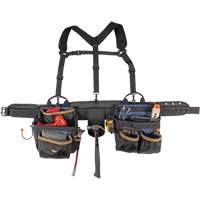 Deluxe Tool Belt, Polyester, Black R.M.G. Prévention
