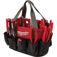 Utility Oval Bag, Ballistic Nylon, 24 Pockets, Black/Red R.M.G. Prévention
