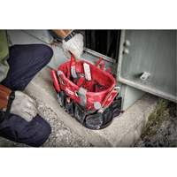 Utility Oval Bag, Ballistic Nylon, 24 Pockets, Black/Red R.M.G. Prévention