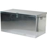 Aluminum Treadplate Portable Tool Box, 25-1/16" D x 49-1/4" W x 24" H, Silver R.M.G. Prévention