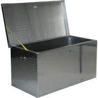 Aluminum Treadplate Portable Tool Box, 25-1/16" D x 49-1/4" W x 24" H, Silver R.M.G. Prévention