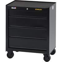 100 Series Rolling Tool Chest, 4 Drawers, 26-1/2" W x 18" D x 32" H, Black R.M.G. Prévention