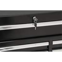 Chariot &agrave; outils industriel, 11 tiroirs, 41" la x 18-3/4" p x 39-1/3" h, Noir R.M.G. Prévention