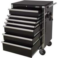Heavy-Duty Tool Cart, 7 Drawers, 28" W x 22" D x 42-3/8" H, Black R.M.G. Prévention