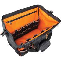 Sac &agrave; outils avec grande ouverture Tradesman Pro, Nylon balistique, 42 pochettes, Noir R.M.G. Prévention