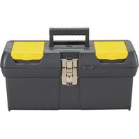 2000 Series Tool Box with Tray, 16" W x 7-1/10" D x 8-1/10" H, Black/Yellow R.M.G. Prévention