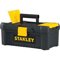Essential&reg; Tool Box with Tray, 12-1/2" W x 7-3/8" D x 5-1/8" H, Black/Yellow R.M.G. Prévention