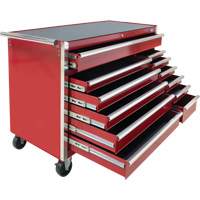 Industrial Tool Cart, 12 Drawers, 56" W x 24-1/2" D x 38-1/8" H, Red R.M.G. Prévention