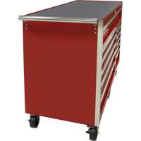 Industrial Tool Cart, 12 Drawers, 56" W x 24-1/2" D x 38-1/8" H, Red R.M.G. Prévention