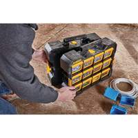 Organisateur Flip-Bin, 3-7/8" la x 17-3/4" p x 13-7/8" h, Noir/Jaune R.M.G. Prévention