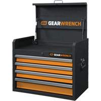 GSX Series Tool Chest, 26" W, 4 Drawers, Black/Orange R.M.G. Prévention