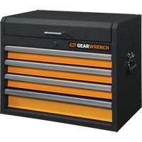 GSX Series Tool Chest, 26" W, 4 Drawers, Black/Orange R.M.G. Prévention