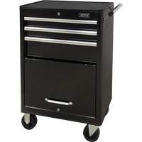 Industrial Tool Cart, 3 Drawers, 29-4/5" W x 21-1/5" D x 38-4/5" H, Black R.M.G. Prévention