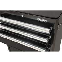 Industrial Tool Cart, 3 Drawers, 29-4/5" W x 21-1/5" D x 38-4/5" H, Black R.M.G. Prévention