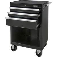 Industrial Tool Cart, 3 Drawers, 29-4/5" W x 21-1/5" D x 38-4/5" H, Black R.M.G. Prévention