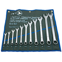 11-Piece SAE Raised Panel Combination Wrench Set, Combination, 11 Pieces, Imperial R.M.G. Prévention