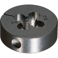 Round Adjustable Die, Bright Finish, 9/16"-18 Thread, High Speed Steel R.M.G. Prévention