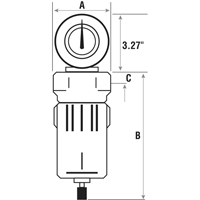 Filtres &agrave; air comprim&eacute;, Modulaire, 3/4" NPT, Drain Automatique R.M.G. Prévention