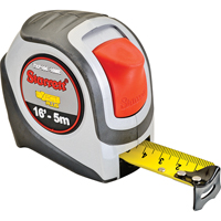 High Visibility Orange Tape Measure, 1" x 16'/5 m, 1/16" Graduations R.M.G. Prévention