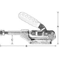 Straight Line Hold Down Clamps, 600 lbs. Clamping Force R.M.G. Prévention