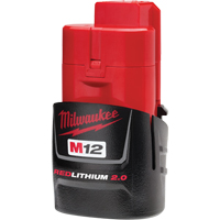 M12 Redlithium 2.0 Battery, Lithium-Ion, 12 V, 2 A R.M.G. Prévention