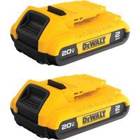 Max* Compact Batteries, Lithium-Ion, 20 V, 2 A R.M.G. Prévention