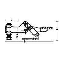 Horizontal Hold-Down Clamps - 205 Series R.M.G. Prévention
