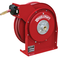 Hose Reels, Air/Water, 1/4" x 25', Single Hose, 300 psi R.M.G. Prévention