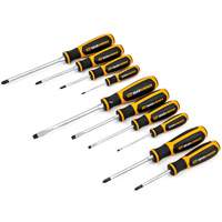 Phillips&reg;/Slotted/Pozidriv&reg; Dual Material Screwdriver Set, 10 Pcs. R.M.G. Prévention