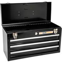 Portable Tool Box, 20" W, 3 Drawers, Black R.M.G. Prévention