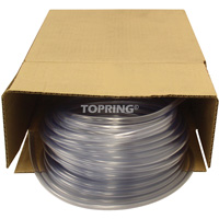 Tubing, Air/Water, 0.625" OD x 100' L, PVC, Clear, 30 PSI @ 20°C R.M.G. Prévention