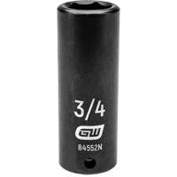 SAE Socket, Impact, 3/4", 1/2" Drive, 6 Points, Deep R.M.G. Prévention