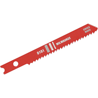 Lames de scie sauteuse, Acier rapide, Tige en U, 2-3/4" lo, 14 dents par pouce R.M.G. Prévention