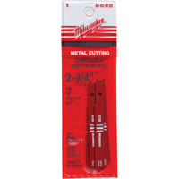 Lames de scie sauteuse, Acier rapide, Tige en U, 2-3/4" lo, 18 dents par pouce R.M.G. Prévention