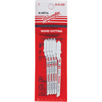 Lame de scie sauteuse, Bim&eacute;tal, Tige en T, 3" lo, 20 dents par pouce R.M.G. Prévention