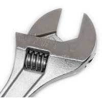 Adjustable Tapered Handle Wrench - Carded, 15" L, 1-11/16"/43 mm Max Width, Chrome/Polished R.M.G. Prévention