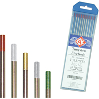 &eacute;lectrodes de tungst&egrave;ne, 0,020" dia. x 7" lo R.M.G. Prévention