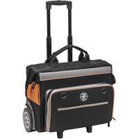 Sac &agrave; outils roulant Tradesman Pro, Polyester balistique, 24 pochettes, Noir/Orange R.M.G. Prévention