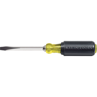 Heavy-Duty Slot Keystone Screwdriver, 1/4", 8-11/32" L, Cushion Grip Handle R.M.G. Prévention