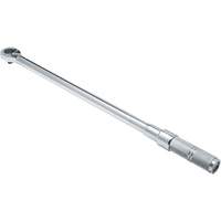 Ratcheting Head Micrometer Torque Wrench, Click, 1/2" Square Drive, 50 - 250 lbf. Ft R.M.G. Prévention