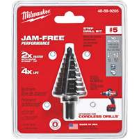 Foret &eacute;tag&eacute; no 5, 1/4" - 1-3/8", Incr&eacute;ments de 1/8", Acier rapide R.M.G. Prévention